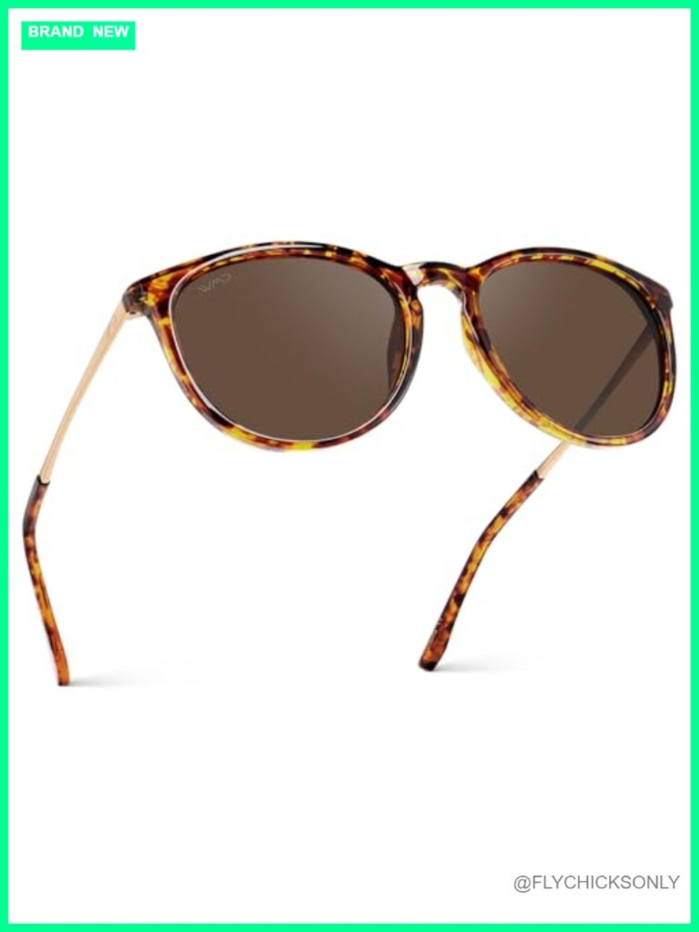 Polarized Retro Round Sunglasses UV400 Lightweight Polycarbonate
